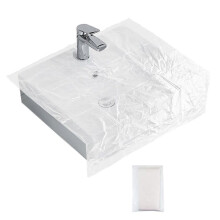 20 Pcs Disposable Hair Beard Catchers, Disposable Sink Protectors Liners for Trimming, Sink Covers for Beard Grooming