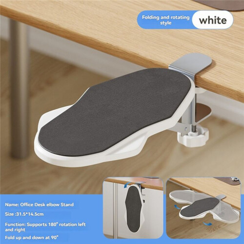 2PC Computer Arm Support Bracket Suitable for Office Desk Adjusted to Rotate Wrist Support Bracket Tray for Home Use 2