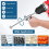 Inside Pipe Cutter for Pvc Pipe with Handle and Diamond Grit Cutting Wheel, 7 Inch Adjustable Cutting Depth Gauge Guide 3