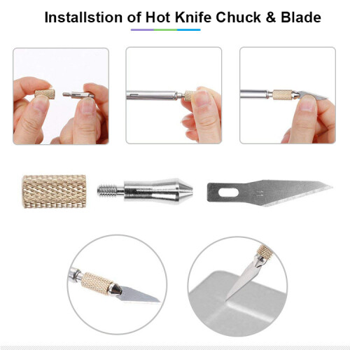 Electric Hot Knife Plastic Cutter Tool, Wood Burning Kit for Plastic, Precision Cutting Tool 1