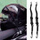 2Stk Universelles Helm Halteband Elastisch Langlebig Schwarz 3
