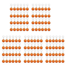 120-Pack Basketnyckelringar,Minibasketstressbollsnyckelringar,Sportbollsnyckelringar, SkolkarnevalsbelöNing för Barn