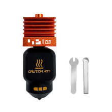 Para P2S Hotend de Flujo Estándar Mejorado, Cabezal de Impresión con Boquilla de Acero Endurecido Extraíble, Piezas para Impresora 3D de 0,8