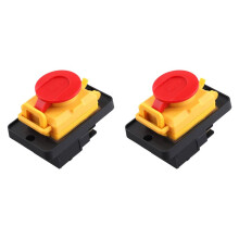2X KJD12 Elektromagnetisk för KJD12 16A 220V Magnetisk Vattentät Explosionssäker med Nödstoppsknapp