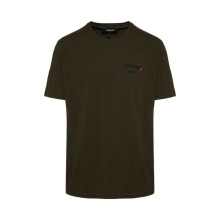 (L, Military Green) DSquared2 Unisex Adult Rubberised Logo Cotton Regular T-Shirt