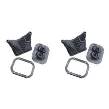 2X Gear Shift Lever Knob Inner Outer Dust Cover Frame Fit for Pajero Montero Shogun MK2 V31 V32 V33