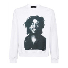 (XS, White) DSquared2 Mens Bob Marley Cool Fit Sweatshirt