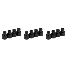 12x Fuel Injector Adapters Hat Fuel Nozzle Spacers Extenders Car Top Cap Accessories for B16 B18 D16Z D16Y
