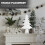 2Stk Weißer Weihnachtsbaum DIY Schmuck 3