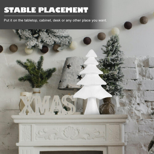 2Stk Weißer Weihnachtsbaum DIY Schmuck 2
