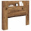VidaXL vidaXL Storage Headboard with LED Old Wood Engineered Wood 4