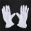 8 Pair Protective Anti-Slip White Cotton Work Driving Gloves 2