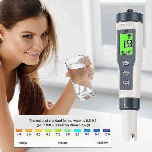Digitálny pH meter 3 v 1, tester teploty pH TDS pre pitnú vodu, bazény a hydropóniu 1