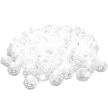 100pcs White Balloon Lights,Long Standby Waterproof Light,Battery Powered,Round Lamp for Paper Lantern