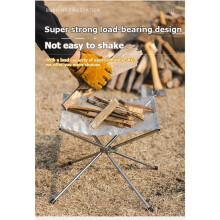 Portable Fire Pit Outdoor Camping BBQ Mesh Fireplace Steel Backyard Rack Fire Quick Assembly Net Camping Grill Net