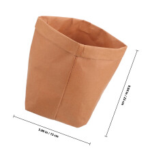 1Stk Kraftpapier Beutel Gold Blumeneimer Für Deko Und