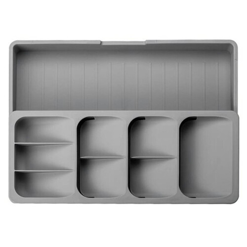 Retractable Drawer Cutlery Storage Tray Block Holder Multipurpose Spoon Forks Tableware Spice Bottle Organizer Box