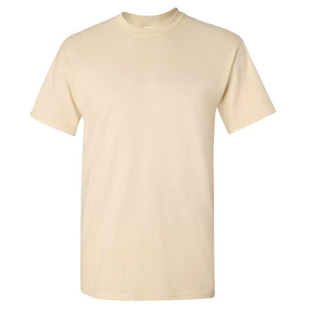 Gildan (3Xl, Natural) Mens Ultra Cotton Short Sleeve T-Shirt