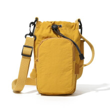 Bolsa Transversal Pequena Feminina, Bolsa de Ombro Impermeável em Tecido Oxford com Cordão, Bolsa Mensageiro para Celular, Bolsa de Ombro
