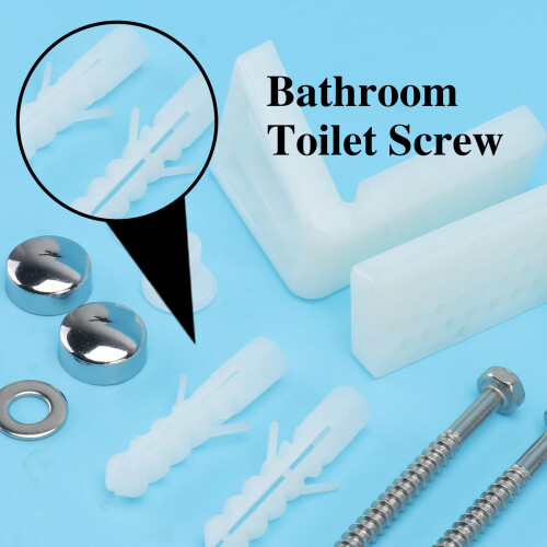 1Set Toilettensitz Zubehör Mit Robusten Kunststoff- Weiß 2