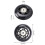12 Pack Inline Skate Wheels Indoor/Outdoor Replacement Wheel with Bearings 70mm,Black 5