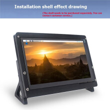 For Raspberry Pi 5 4 3 B+ 7 Inch Touch Screen 1024x600 IPS Display Full Fit -Compatible Interface Monitor
