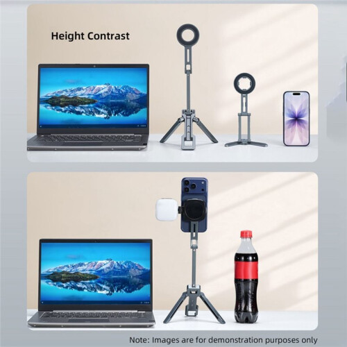 LEAPLIGHT Treppiede Magnetico Pieghevole per Telefono, Supporto da Tavolo per , per , per  e Smartphone