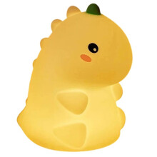 Cute Dinosaur Night Light LED Silicone Bedside Lamp Decoration Soft Light Ambience Night Light Sleep Light for Kids Room
