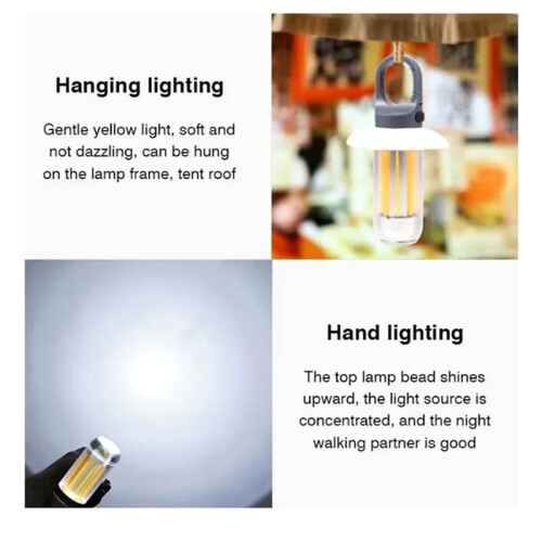 Rechargeable LED Portable Light Super Bright Flashlight Camping Light Work Light Waterproof Outdoor Light