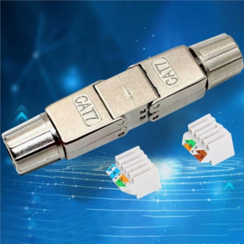 CAT7 Network Cable Extender Adapter Ethernet RJ45 Converter Fully Shielded Module Cord Splitter Lan Expand Connector