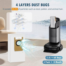 Replacement Parts Kit for S1, Omniscient S1 Pro Robot Vacuums Includes Main Roller, Filter Dust Bag Glue Brush