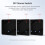 Zigbee DIY Name  EU All Black Touch Panel  Display Screen Light  Work with Tuya  Life App 2 Gangs 1