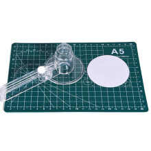 ABZC Adjustable Circular Paper Cutter Tool 58mm Clear Circle Cutter 2 Pack for Art DIY Crafts 70-210mm Button Maker