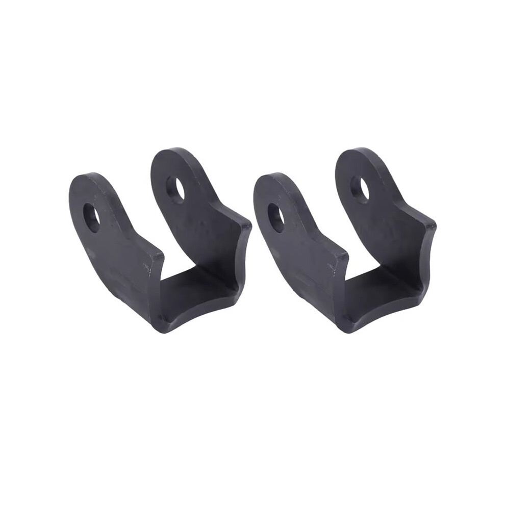 1 Pair Weld Shock Mount Bracket Kit Heavy Duty Rear Shock Mounts For Off-Road Trailers, Curved Design Black 6032289136549