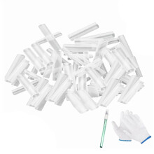 100pcs Silicone Grafting Sleeves for Fruit Trees, 3-7.5mm Flexible Silicone High-Elastic Thin-Walled Grafting,