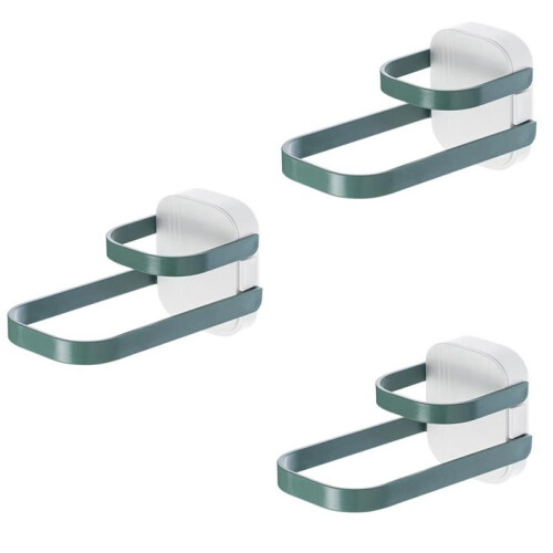 Multifunctional Clothes Hanger Storage Rack Punch-Free Wall-Mounted Double-Layer Foldable Clothes Rack Storage Rack B