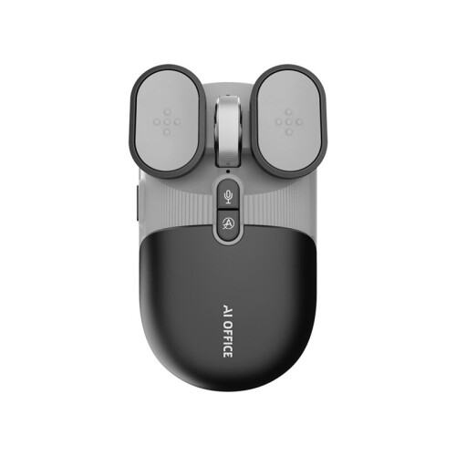 USB Rechargeable AI Wireless Mouse Silent 2.4G/ Mouse AI Voice Control for Computer/Office Dark Gray