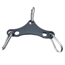 Fitness Kabelmaschine mit Pull Down Bar und Doppel-zu-Einzel-Adapterplatte, Spreizstange, Krafttrainingsgerät, Schwarz