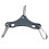 Fitness Cable Machine Pull Down Bar with Double to Single Adaptor Plate Spreader Bar Strength Training Equipment Black 1