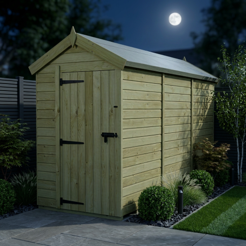 5 x 14 Apex Shed Tanalised (Single Door, No Windows) 2