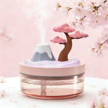 Landscape Light Humidifier, Air Moisturizer, Desktop Plant Humidifier, Available for Car Use,Simple and Elegant