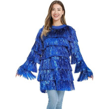 Jersey Navideño Divertido Femenino para Navidad Árbol de Navidad Azul L/XL — suéter invierno mujer, ropa fiesta navidad