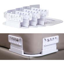 Clips para Sábanas Soporte Ajustable 4 Piezas Montaje Rápido Blanco — tensor sábanas cama, sujetador sábana bajera