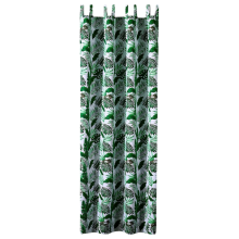 Cortina de Jardín Exterior Impermeable Hojas Tropicales 132x275cm Verde — cortinas terraza opacas
