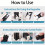 New 2 in 1 Keycap Puller  Puller for Mechanical Keyboard Gaming Keyboard Switches DIY Cleaning Tool 2