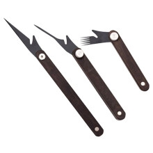 Folding Pottery Carving Tools for Cutting Mud/Punching/Texture Carving DIY Ceramic Clay Cutter Portable Pottery Tools