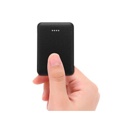 Ultradunne Powerbank 5000mAh - Zwart