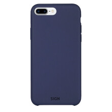 Vloeibaar siliconen hoesje voor iPhone 7 & 8 Plus - Blauw