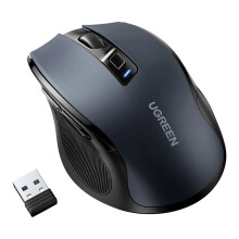 Ugreen optische draadloze muis, USB 2,4GHz / Bluetooth 5.0, 4000 DPI - zwart