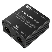 Nowość do Mikrofonu, Karty Dźwiękowej, Miksera, Zbalansowanego XLR, Przełącznika Źródeł Dźwięku, 2 Wejścia, 1 Wyjście, Pasywne